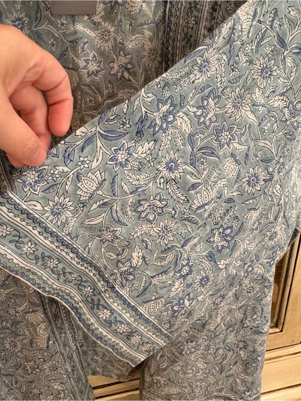 NWT J. Jill 100% Cotton Floral Kimono Style Wrap - Picture 5 of 8